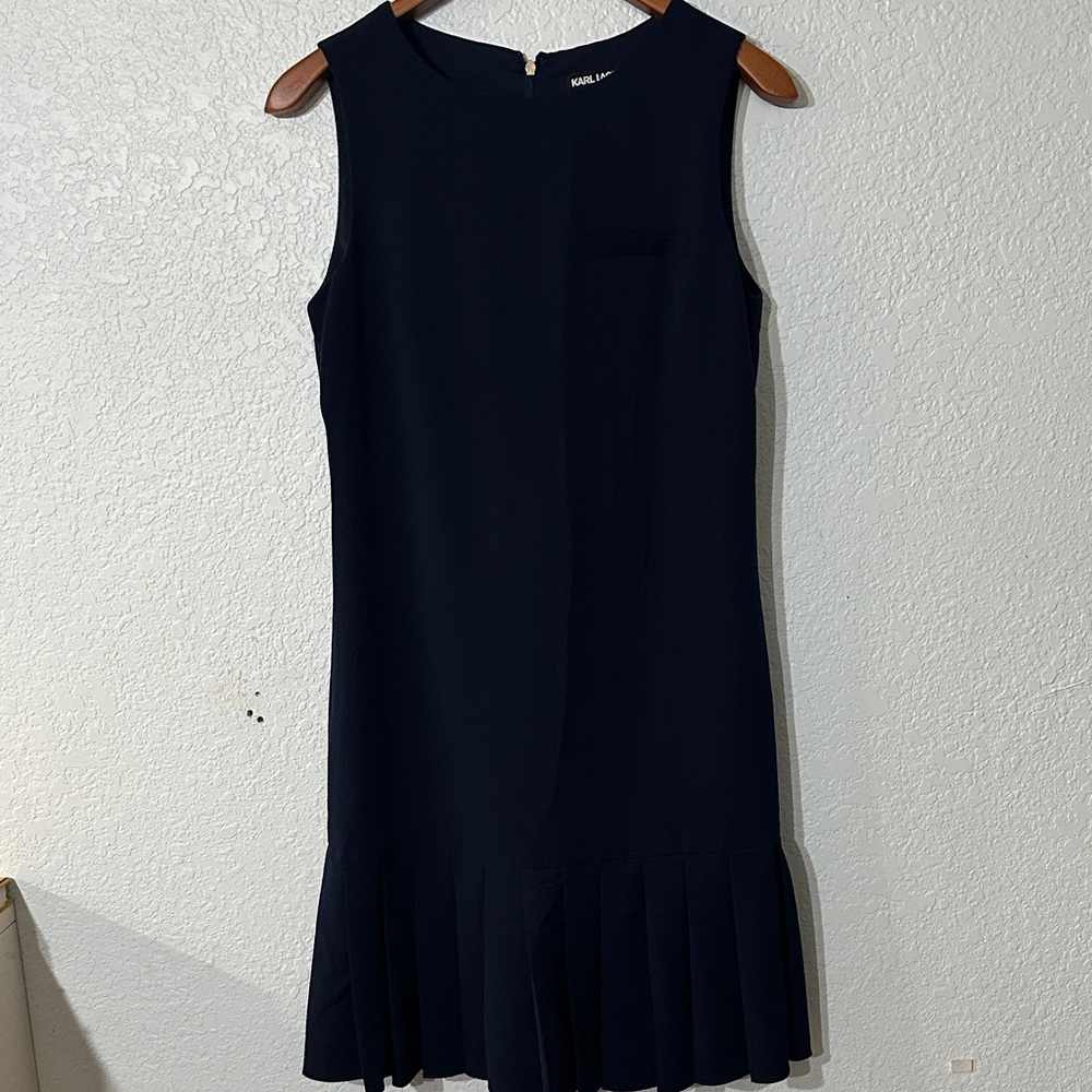 Karl Lagerfeld‎ Navy Sleeveless Mini Dress